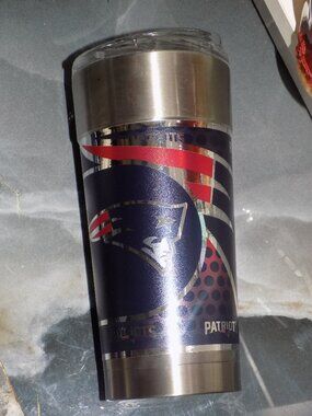 NFL New England Patriots 24oz Vacuum Insulated Stainless Steel Tumbler